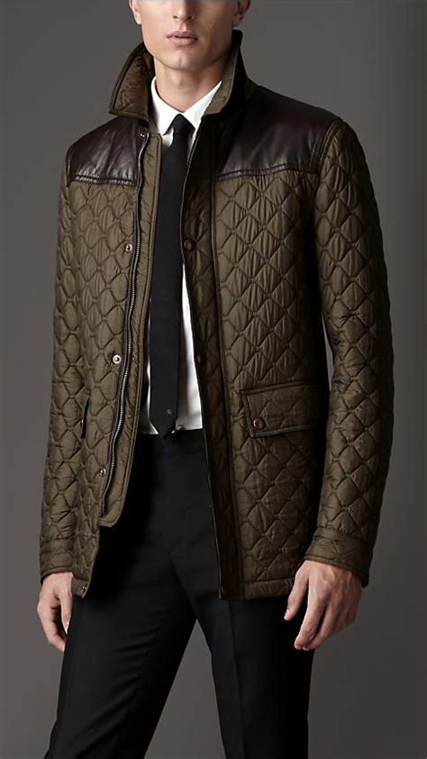 veste cuir burberry homme|burberry men's coats.